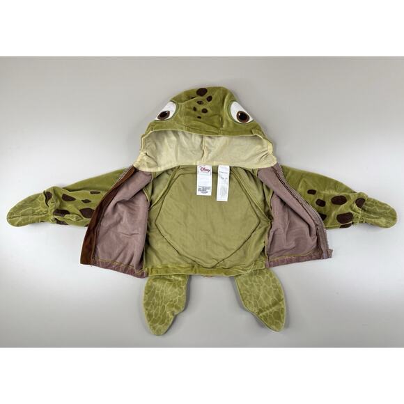 Disney Pixar Finding Nemo Squirt Turtle Costume Baby 6–12 Months Hooded Jacket - Picture 4 of 10